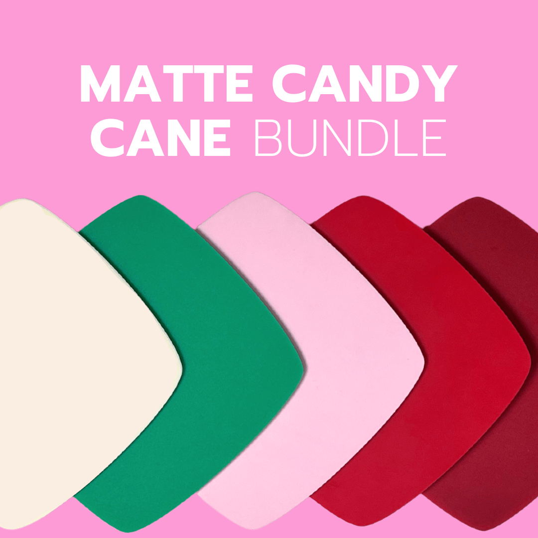 Matte Candy Cane Holiday Bundle -